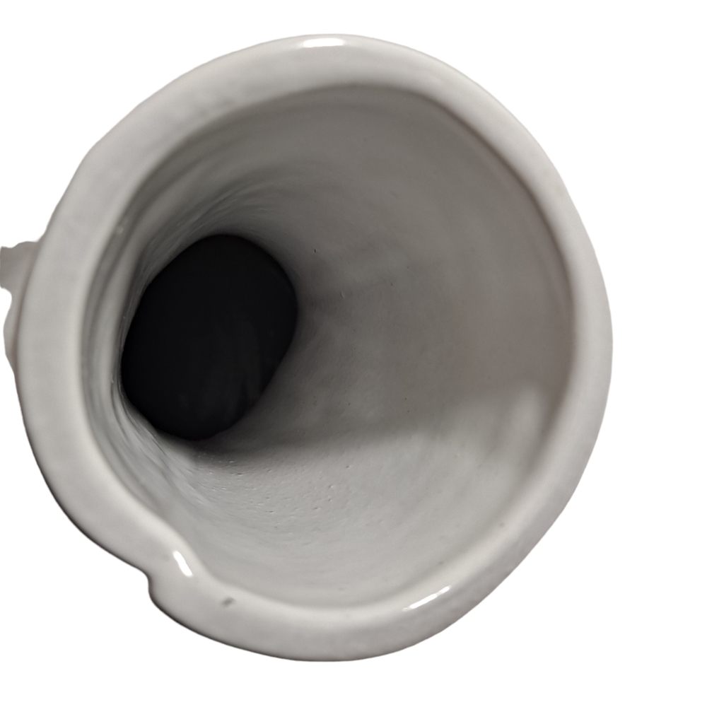 ED Ellen DeGeneres Artisan Bird Water Pitcher Handmade White NOB - Picture 4 of 7